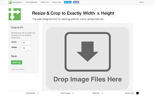 CropToFit  from Chrome web store to be run with OffiDocs Chromium online