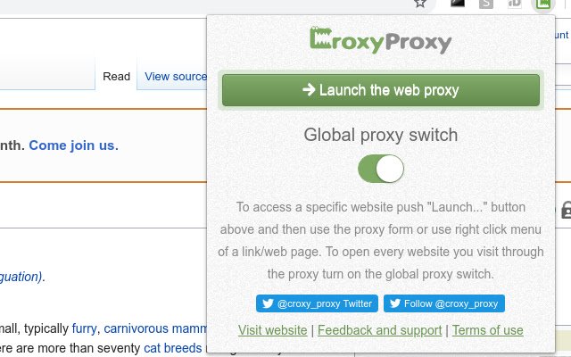 CroxyProxy Free Web Proxy  from Chrome web store to be run with OffiDocs Chromium online