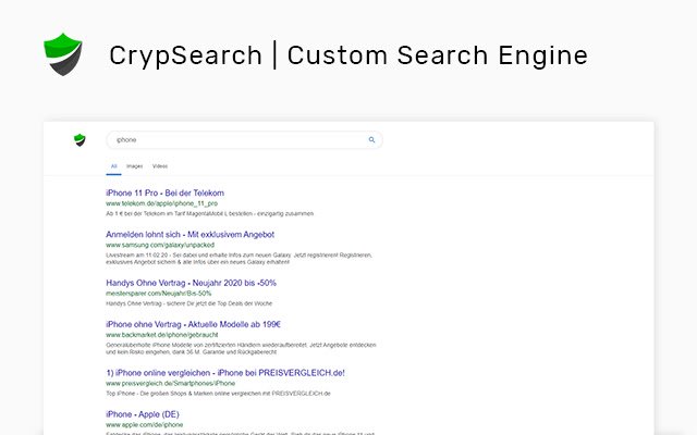 CrypSearch de la boutique en ligne Chrome à exécuter avec OffiDocs Chromium en ligne