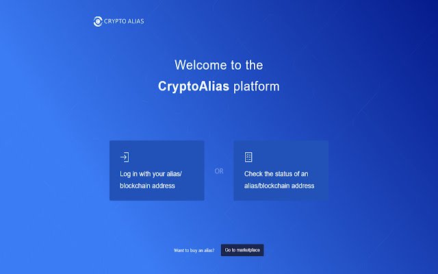 CryptoAlias  from Chrome web store to be run with OffiDocs Chromium online