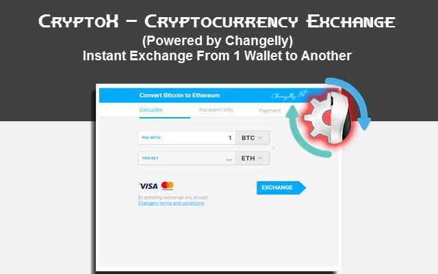 CryptoX Cryptocurrency Exchange  from Chrome web store to be run with OffiDocs Chromium online