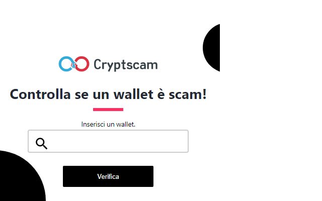 Cryptscam Bitcoin Wallet Checker  from Chrome web store to be run with OffiDocs Chromium online