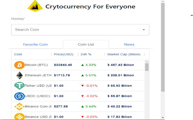 Crytocurrency for Everyone  from Chrome web store to be run with OffiDocs Chromium online