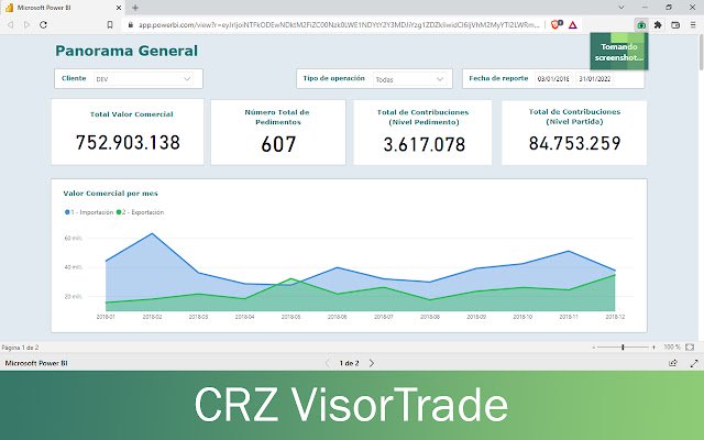 CRZ VisorTrade  from Chrome web store to be run with OffiDocs Chromium online