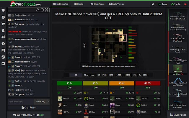 CsgoBLOCKS modifications  from Chrome web store to be run with OffiDocs Chromium online