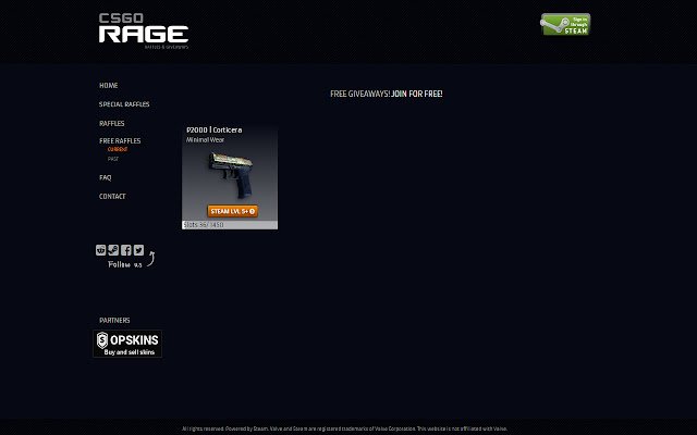 CSGORage Raffles  from Chrome web store to be run with OffiDocs Chromium online