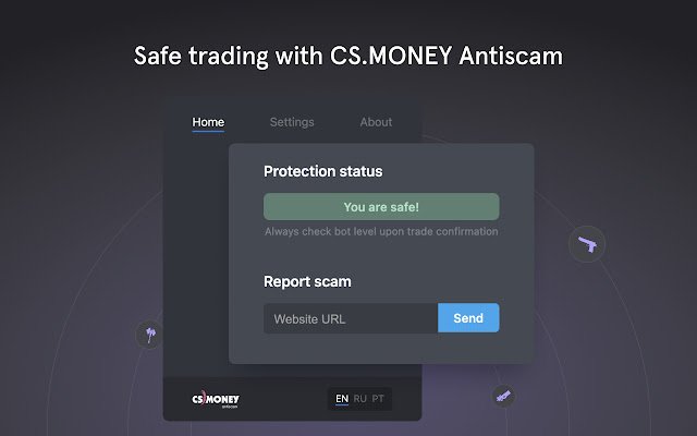 CS.Money Antiscam  from Chrome web store to be run with OffiDocs Chromium online