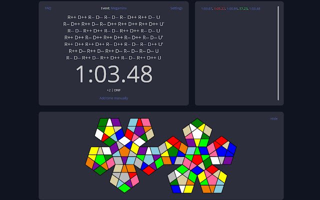 CubingTime Tools  from Chrome web store to be run with OffiDocs Chromium online