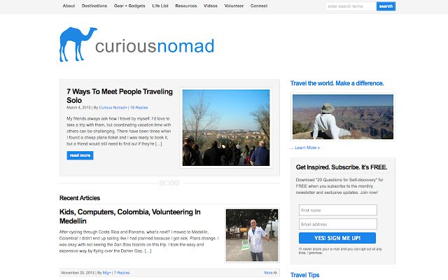 يتم تشغيل Curious Nomad من متجر Chrome الإلكتروني مع OffiDocs Chromium عبر الإنترنت