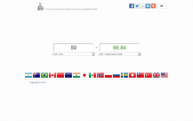 Currency Converter  from Chrome web store to be run with OffiDocs Chromium online