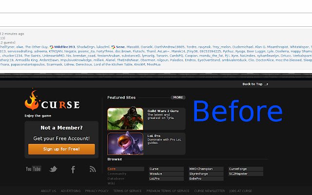 Cursecatcher  from Chrome web store to be run with OffiDocs Chromium online