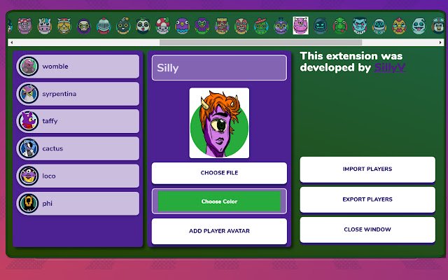 Custom Avatars for Gartic Phone  from Chrome web store to be run with OffiDocs Chromium online