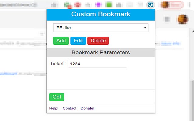 Custom Bookmarks  from Chrome web store to be run with OffiDocs Chromium online