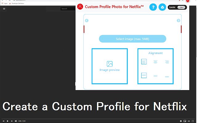 Custom Profile Photo for Netflix™  from Chrome web store to be run with OffiDocs Chromium online