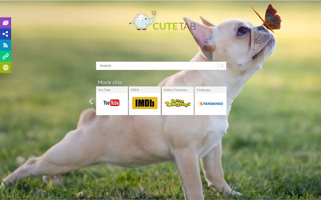 Cute Tab Home Page  from Chrome web store to be run with OffiDocs Chromium online