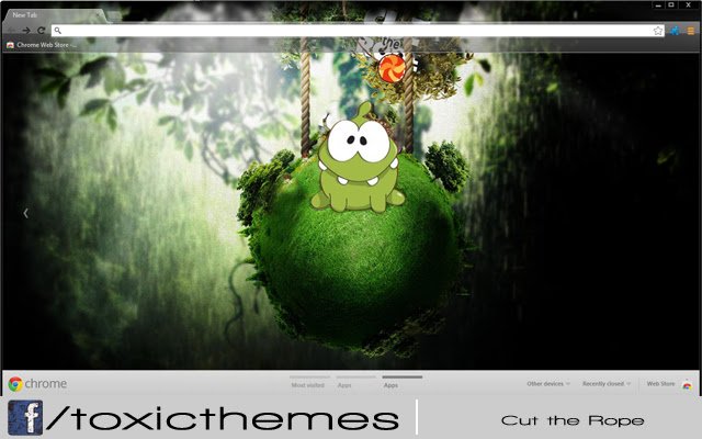 Chrome 网上应用店的 Cut The Rope 将与 OffiDocs Chromium 在线运行