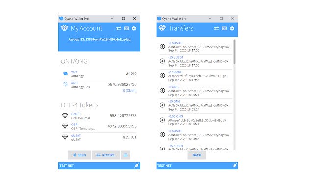 Cyano Wallet Pro  from Chrome web store to be run with OffiDocs Chromium online