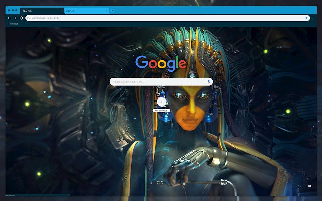 Cyborg girl  from Chrome web store to be run with OffiDocs Chromium online