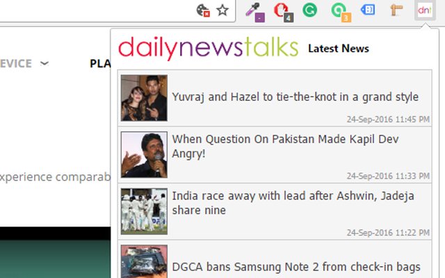 DailyNewsTalks  from Chrome web store to be run with OffiDocs Chromium online