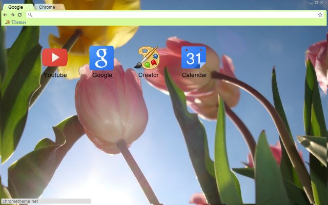 Dancing Tulips  from Chrome web store to be run with OffiDocs Chromium online