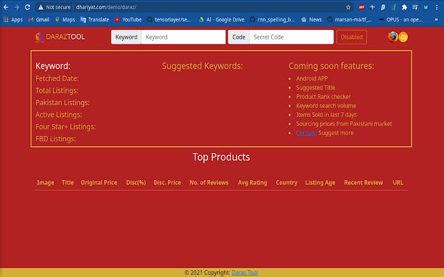 Daraz Tool  from Chrome web store to be run with OffiDocs Chromium online