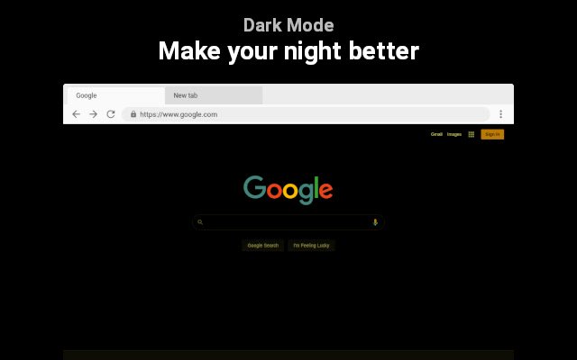 Dark Mode  from Chrome web store to be run with OffiDocs Chromium online