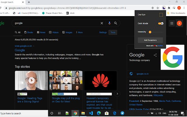 Dark Mode Kali מחנות האינטרנט של Chrome להפעלה עם OffiDocs Chromium באינטרנט