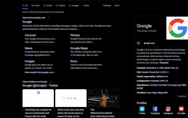 Dark Mode View dal Chrome Web Store da eseguire con OffiDocs Chromium online