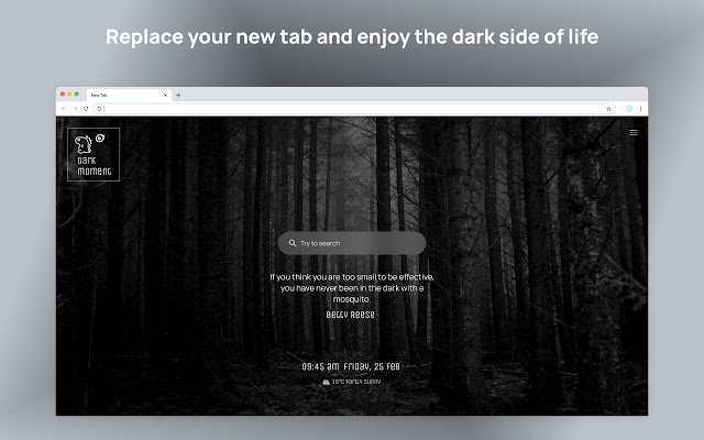 Dark Moment  from Chrome web store to be run with OffiDocs Chromium online