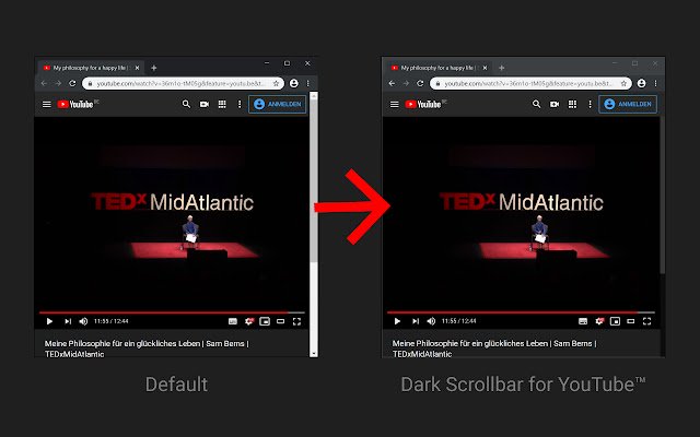 Dark Scrollbar for YouTube™  from Chrome web store to be run with OffiDocs Chromium online