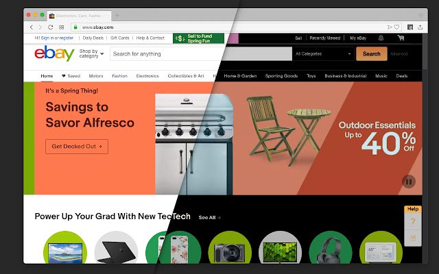 Dark Theme for eBay™  from Chrome web store to be run with OffiDocs Chromium online