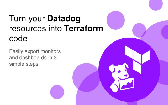 ക്രോം വെബ് സ്റ്റോറിൽ നിന്നുള്ള Datadog to Terraform Converter ഓൺലൈനിൽ OffiDocs Chromium ഉപയോഗിച്ച് പ്രവർത്തിക്കും