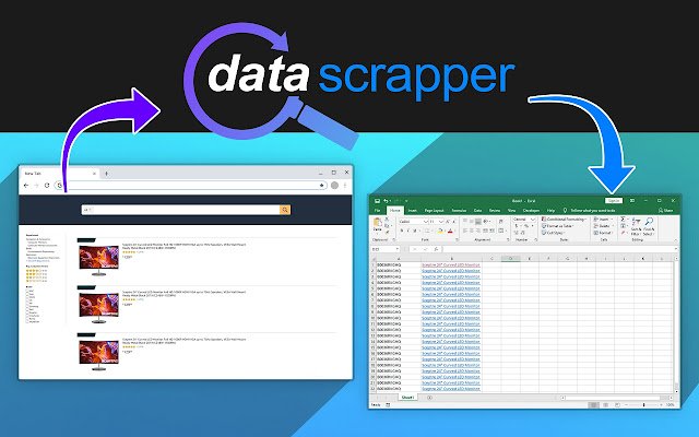 Data Scrapper  from Chrome web store to be run with OffiDocs Chromium online