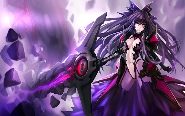 Date A Live Tohka nice anime theme 1280p  from Chrome web store to be run with OffiDocs Chromium online