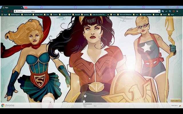 DC Bombshells II 1600x900px Chrome ওয়েব স্টোর থেকে OffiDocs Chromium অনলাইনে চালানো হবে