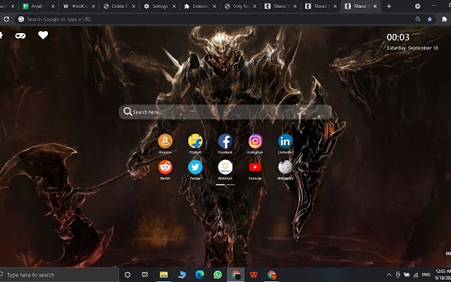 Dead Warrior Wallpaper New Tab Theme[Install]  from Chrome web store to be run with OffiDocs Chromium online