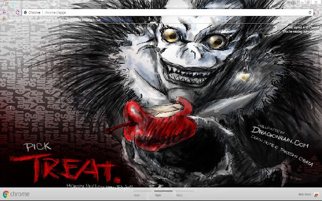 Death Note :Cadence 1366x768  from Chrome web store to be run with OffiDocs Chromium online