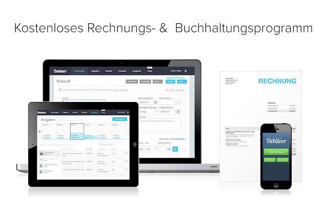 Debitoor Online Rechnungsprogramm  from Chrome web store to be run with OffiDocs Chromium online