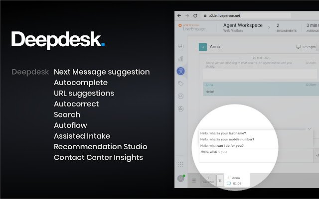 Deepdesk  from Chrome web store to be run with OffiDocs Chromium online