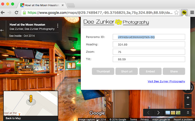 Dee Zunker Photography Embedder  from Chrome web store to be run with OffiDocs Chromium online