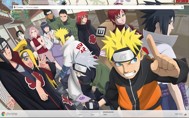 Deidara Gaara Itachi Uchiha del negozio web di Chrome verrà eseguito con OffiDocs Chromium online