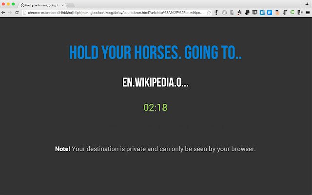Delayed Browsing  from Chrome web store to be run with OffiDocs Chromium online