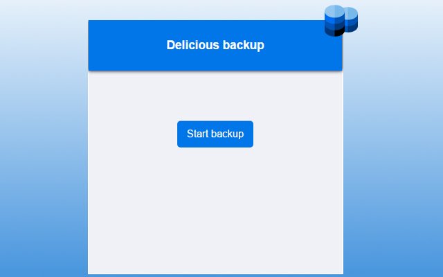 Delicious Backup  from Chrome web store to be run with OffiDocs Chromium online