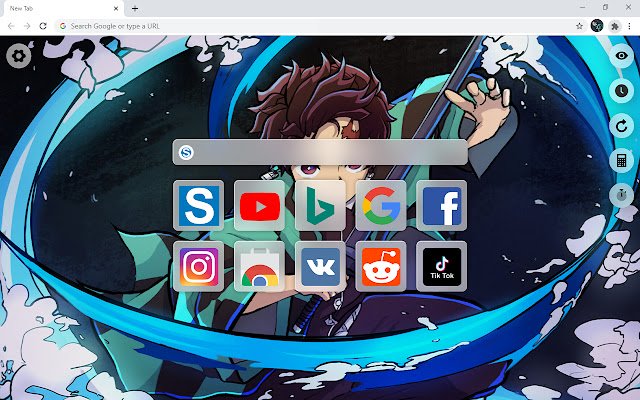 Demon Slayer Characters HD Wallpaper New Tab  from Chrome web store to be run with OffiDocs Chromium online