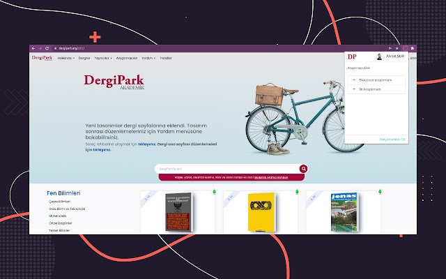 DergiPark  from Chrome web store to be run with OffiDocs Chromium online