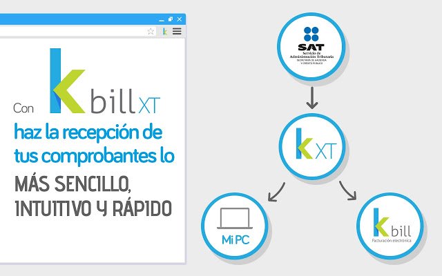 הורד את CFDI desde el SAT con K bill XT מחנות האינטרנט של Chrome להפעלה עם OffiDocs Chromium מקוון