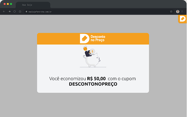 Desconto no Preço: Promoções e Cupons  from Chrome web store to be run with OffiDocs Chromium online