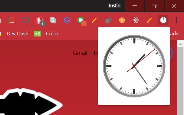 Desktop Clock Mini  from Chrome web store to be run with OffiDocs Chromium online