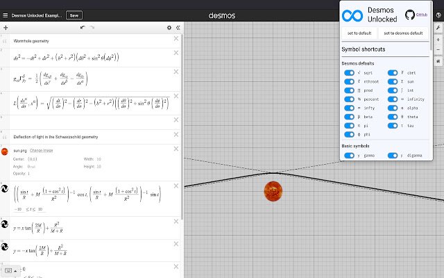 Desmos ปลดล็อคจาก Chrome เว็บสโตร์เพื่อใช้งานกับ OffiDocs Chromium ทางออนไลน์