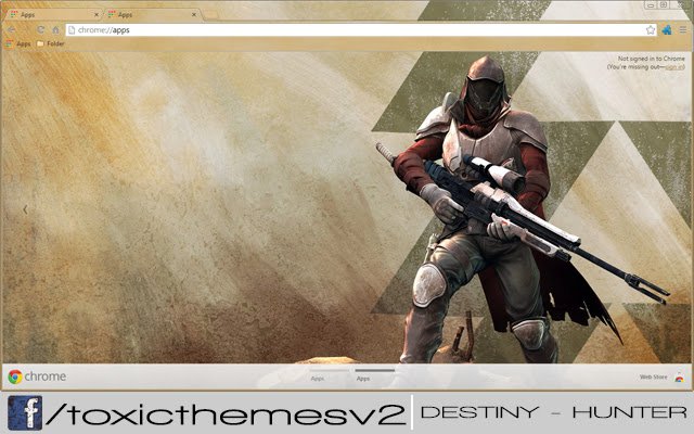 Destiny Hunter  from Chrome web store to be run with OffiDocs Chromium online